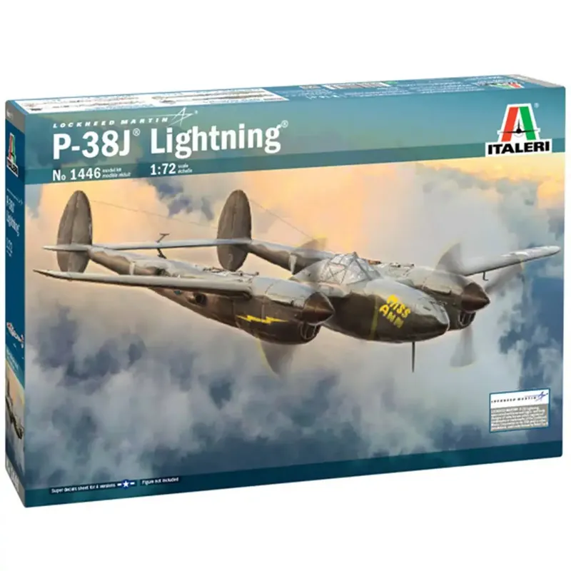 Italeri 1/72 P-38J Lightning repülőgép makett Kihagyhatatlan ajánlat