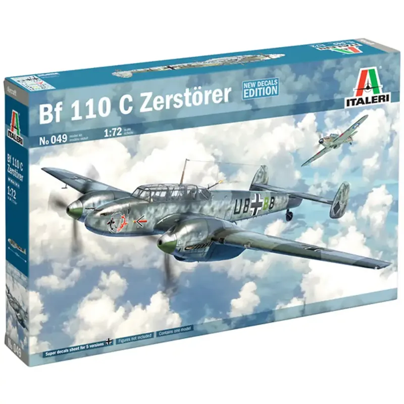 Italeri 1/72 Bf 110 C Zerstörer vadászrepülőgép makett Legjobb ár
