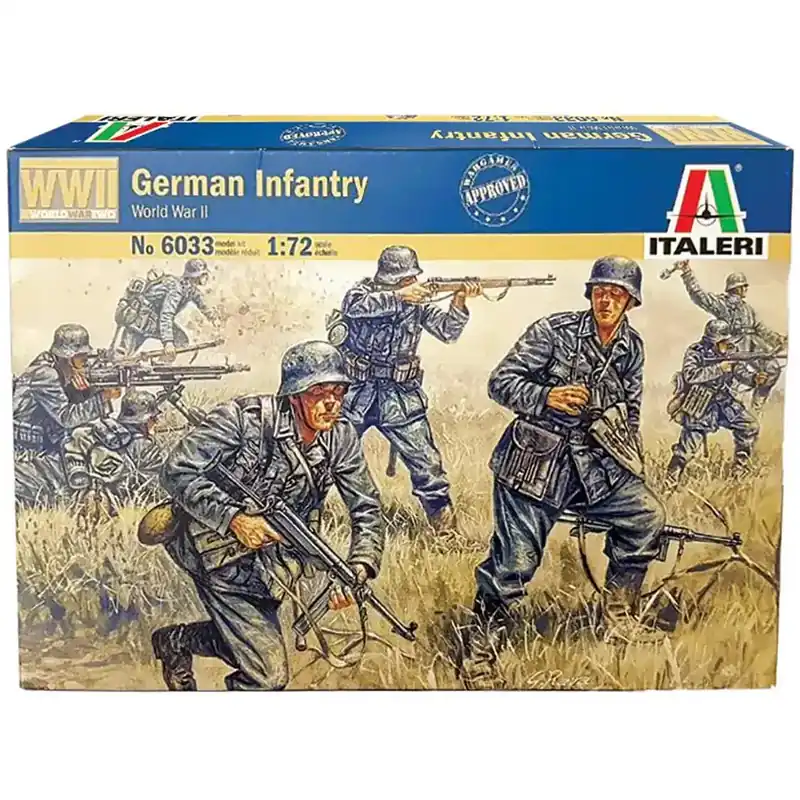 Italeri 1/72 German Infantry Német katonai figurák makett Legnépszerűbb