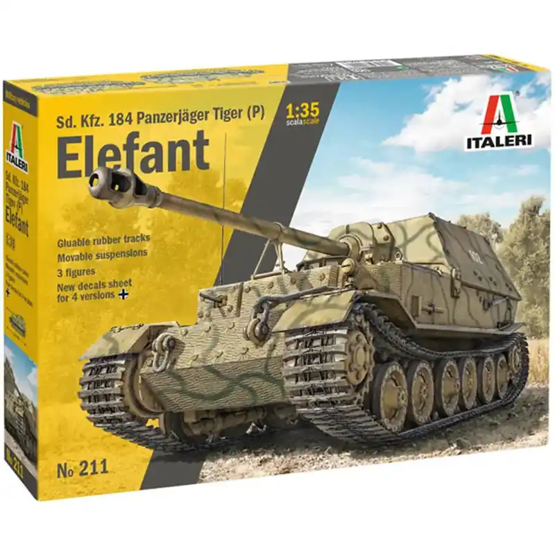 Rendeld meg most Italeri 1/35 Sd.Kfz. 184 Elefant tankvadász makett