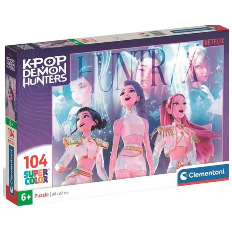 Nézd meg most K-pop démonvadászok Super Color puzzle 104 db-os