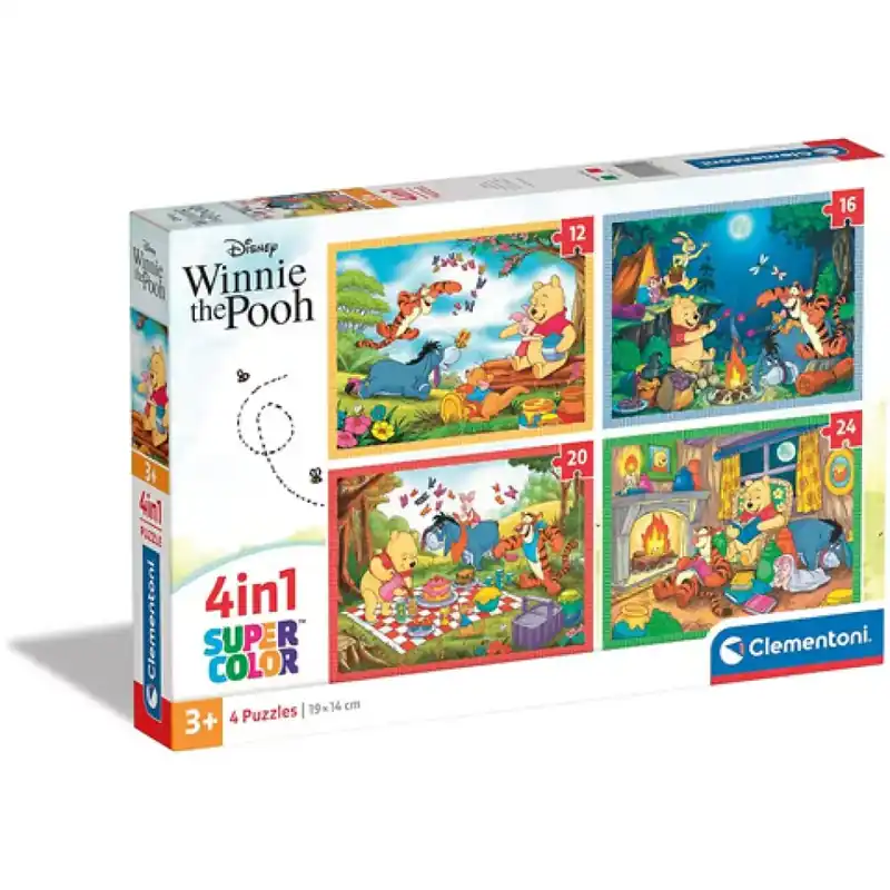 Micimackó 4 az 1-ben puzzle - Clementoni Kedvezményes ár