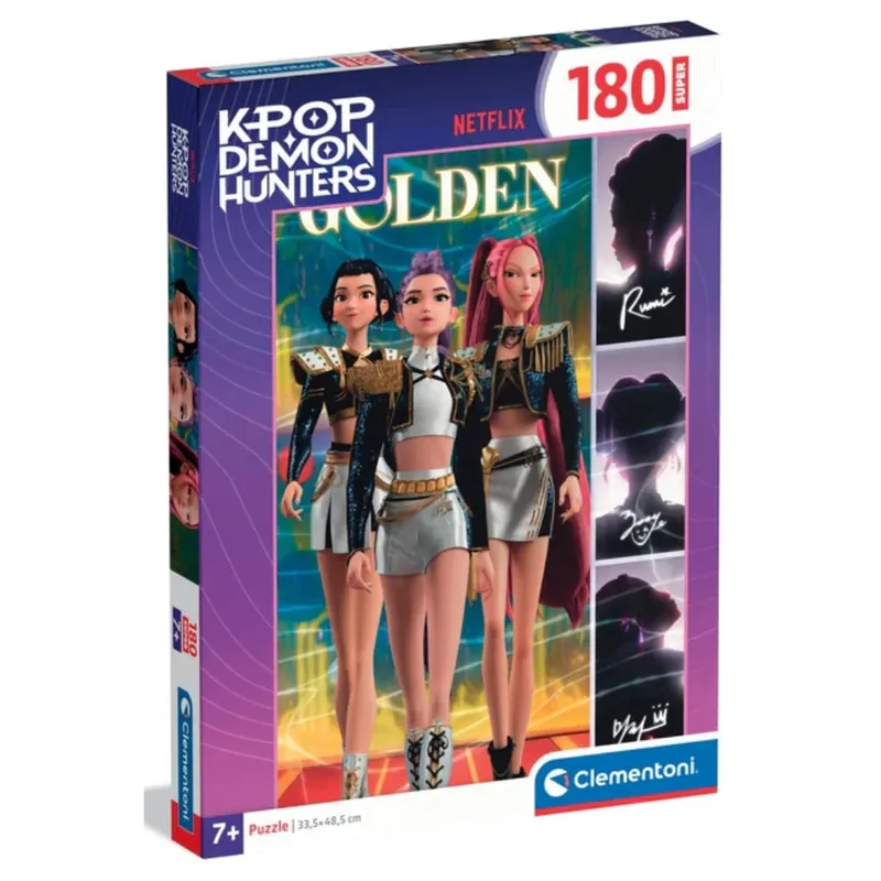 Kiárusítás K-pop démonvadászok Super puzzle 180 db-os - Clementoni