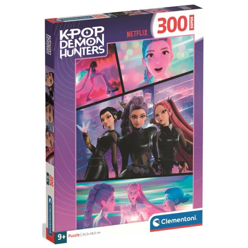 K-pop démonvadászok Super puzzle 300 db-os - Clementoni Végkiárusítás