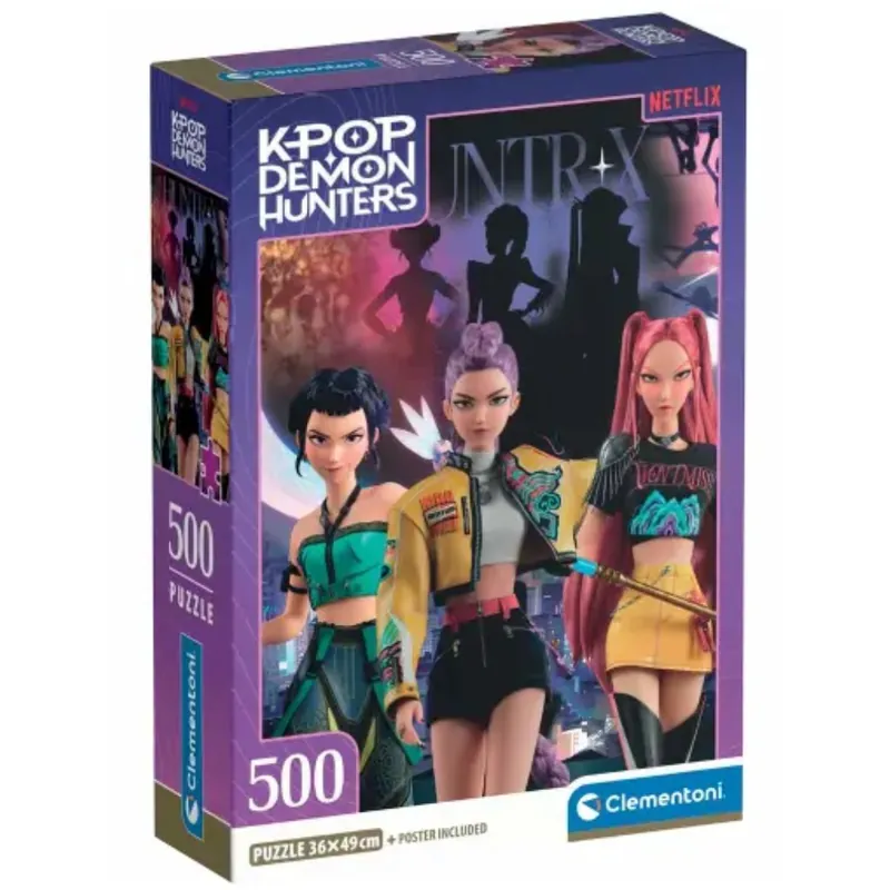 Vedd meg online K-pop démonvadászok HunterX puzzle 500 db-os - Clementoni
