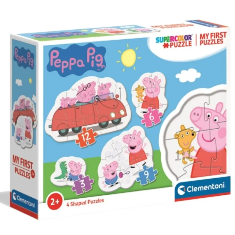 Szuper ajánlat Peppa malac 4 az 1-ben 3-6-9-12db-os puzzle - Clementoni