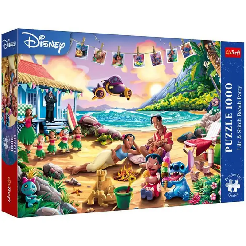 Stitch a tengerparton 1000db-os Prémium plusz puzzle - Trefl Legjobb ár