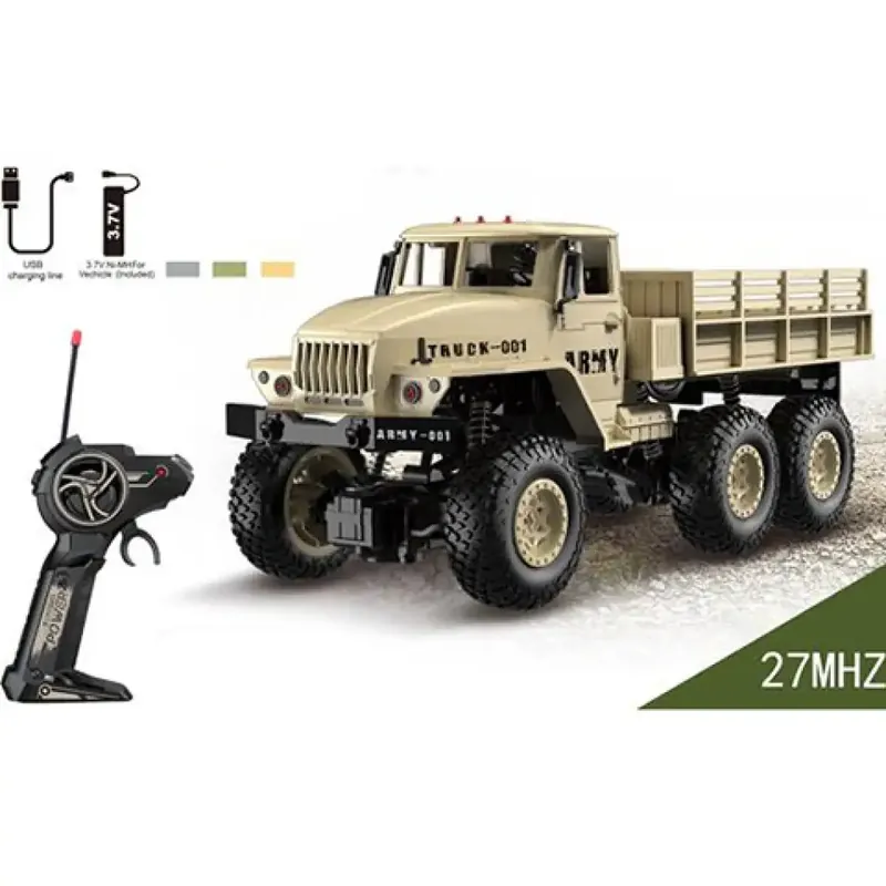RC Távirányítós 27MHz katonai teherautó 1/18-as méretarányban Ne maradj le