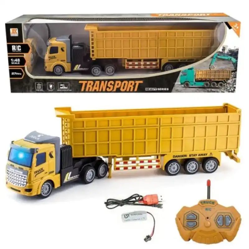 RC Távirányítós kőszállító kamion 1/48 27mHz Expressz szállítás