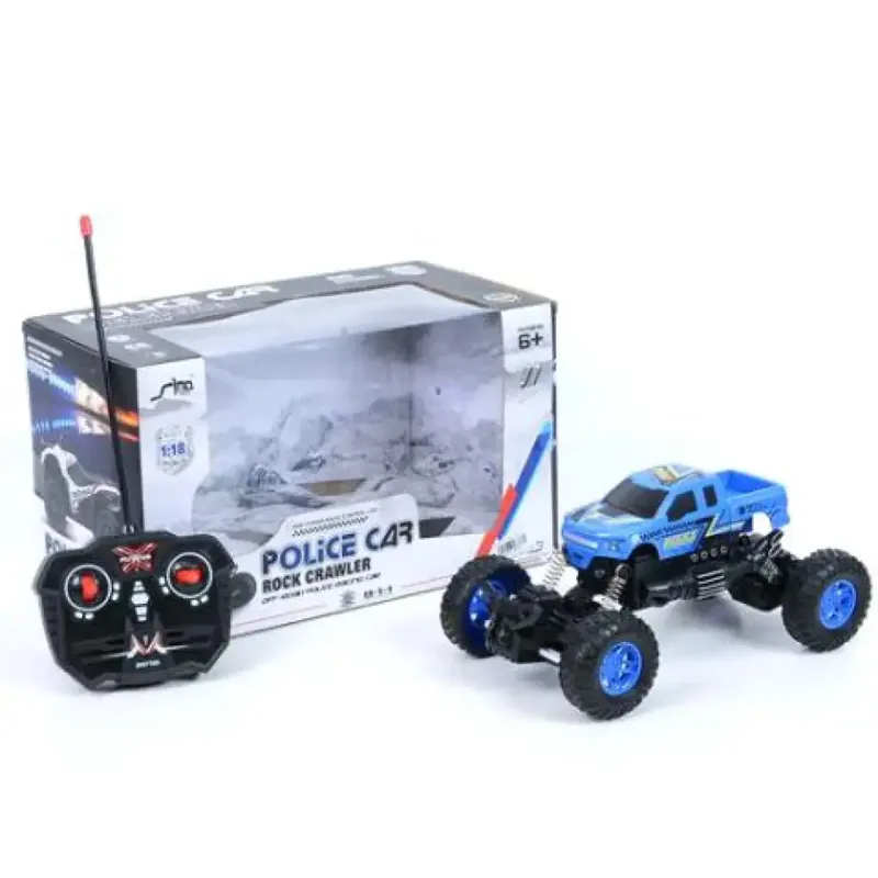 Árengedmény RC Távirányítós rendőrségi crawler terepjáró 1/18