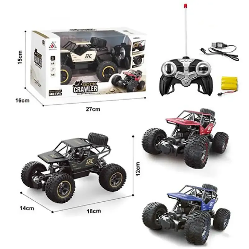 Gyors szállítás RC távirányítós hegymászó Jeep 27MHz 1/18 kétféle változatban