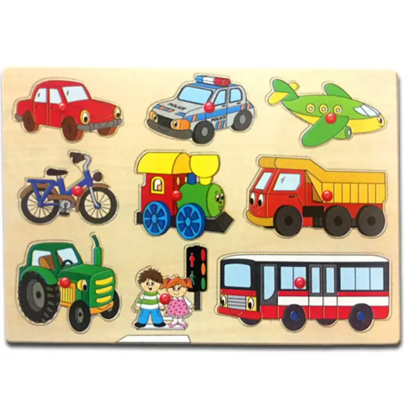 Azonnali szállítás Fa Járműves formapuzzle