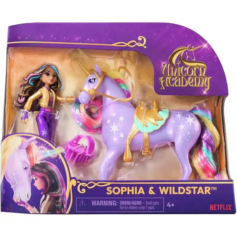 Unikornis Akadémia Unikornis babával - Sophia és Wildstar - Spin Master Szuper akció