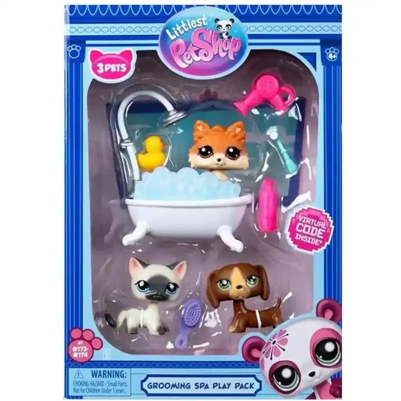 Littlest Pet Shop Spa 3db-os figura csomag Szezonális akció