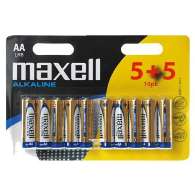 Maxell Alkáli ceruzaelem 1.5V AA LR6 5+5db bliszteres csomagolásban Nézd meg most