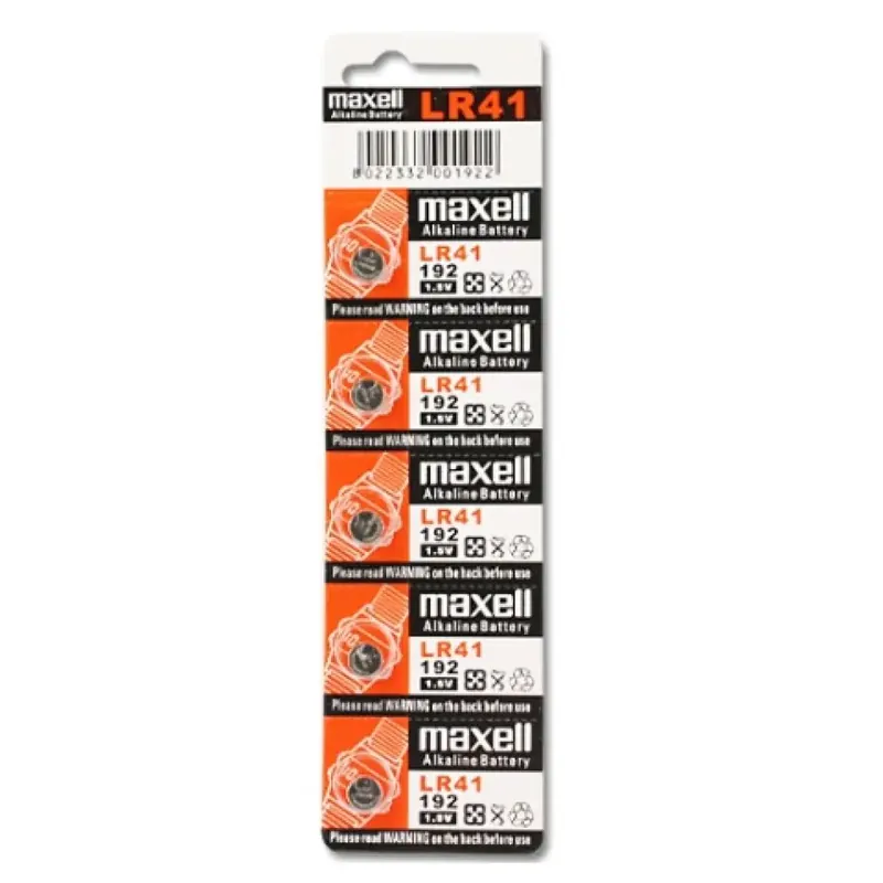 Maxell Alkáli gombelem LR41 1.5V 10db-os bliszteses csomagolásban Végkiárusítás
