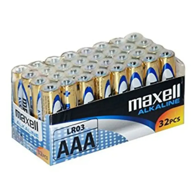 Maxell Alkáli vékony ceruzaelem 1.5V AAA LR03 32db fóliás csomagolásban Expressz szállítás