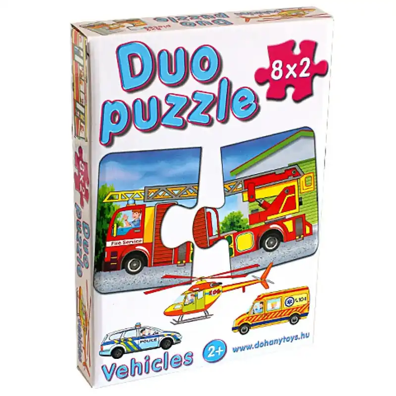 Biztonságos fizetés DUO Puzzle SOS járművekkel - D-Toys