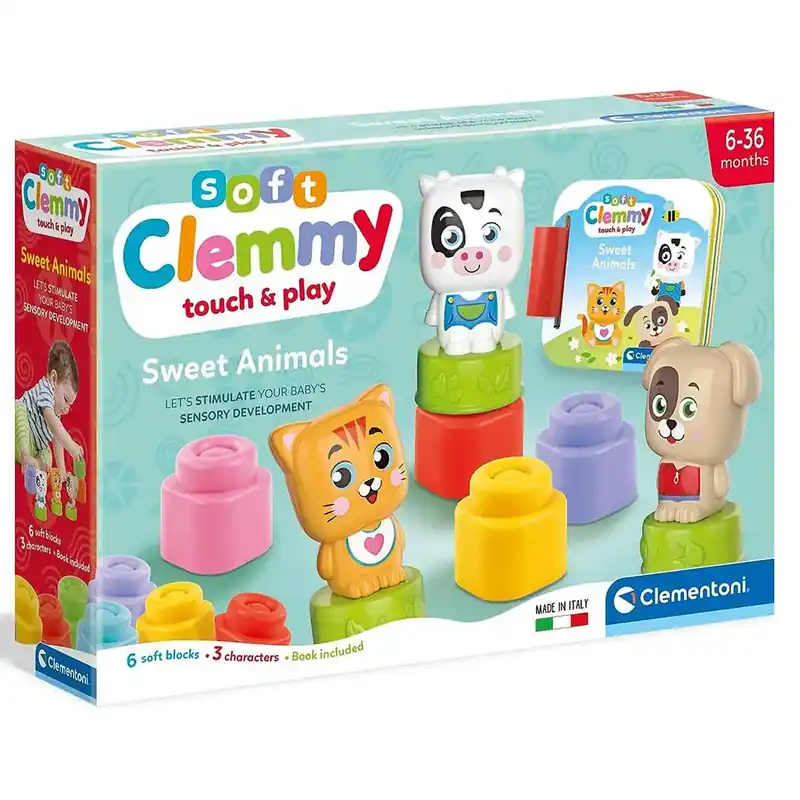 Újdonság Clemmy Puha édes állatkák játékszett - Clementoni
