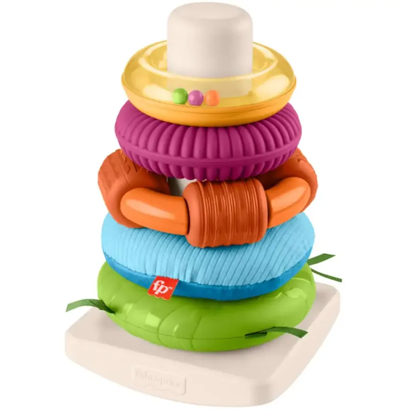 Outlet Fisher-Price Sensory Rock-A-Stack™ gyűrűpiramis - Mattel