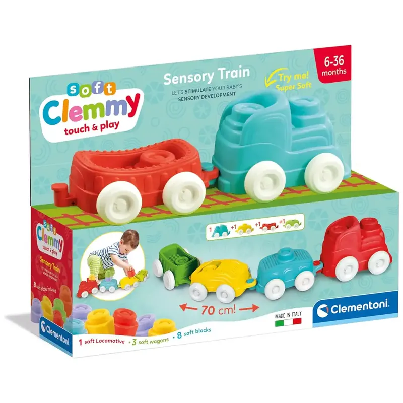 Népszerű Clemmy készségfejlesztő szenzoros vonat - Clementoni