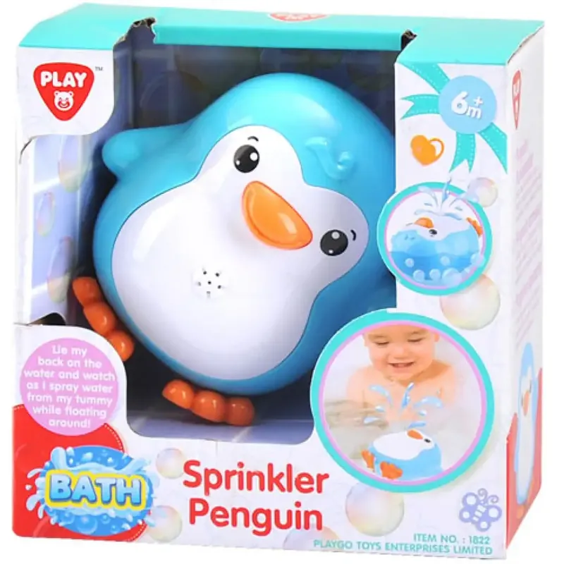 Playgo Vizet spriccelő kék pingvin fürdőjáték Újdonság
