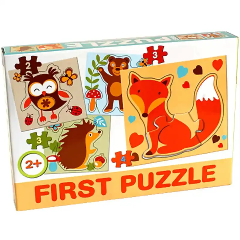 Olcsóbb Erdei állatos Bébipuzzle - D-Toys