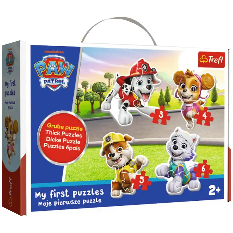Első puzzle-öm Mancs őrjárat 4 az 1-ben 6-5-4-3db-os puzzle - Trefl Szuper akció