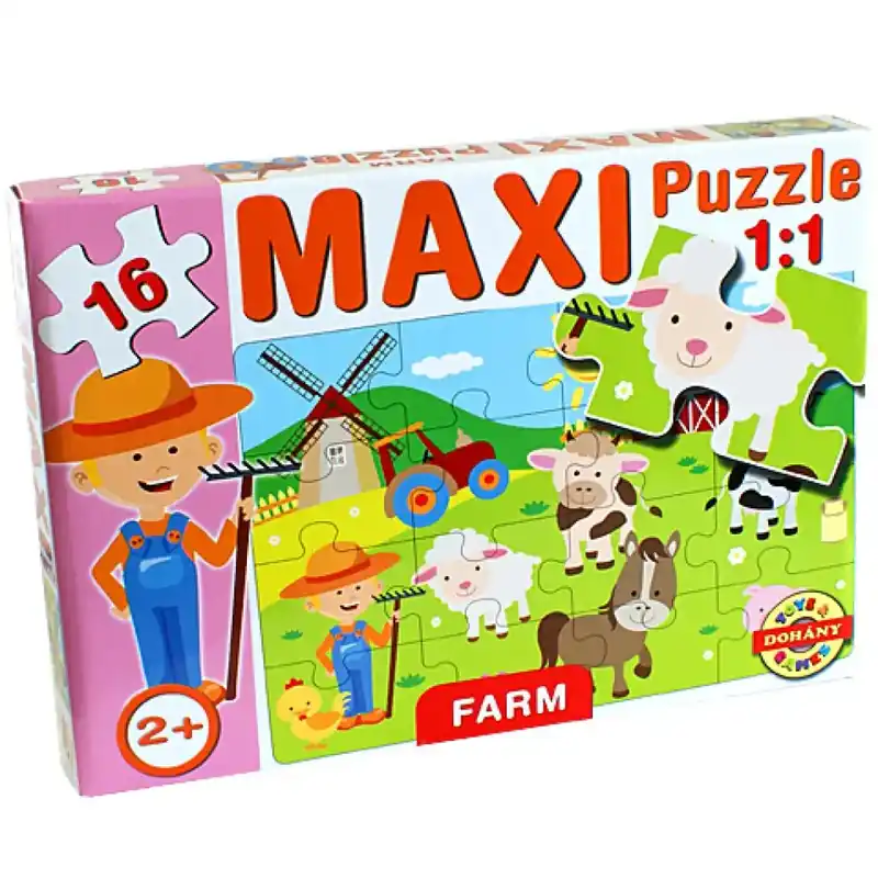 Maxi puzzle Farm állatokkal - D-Toys Olcsóbb