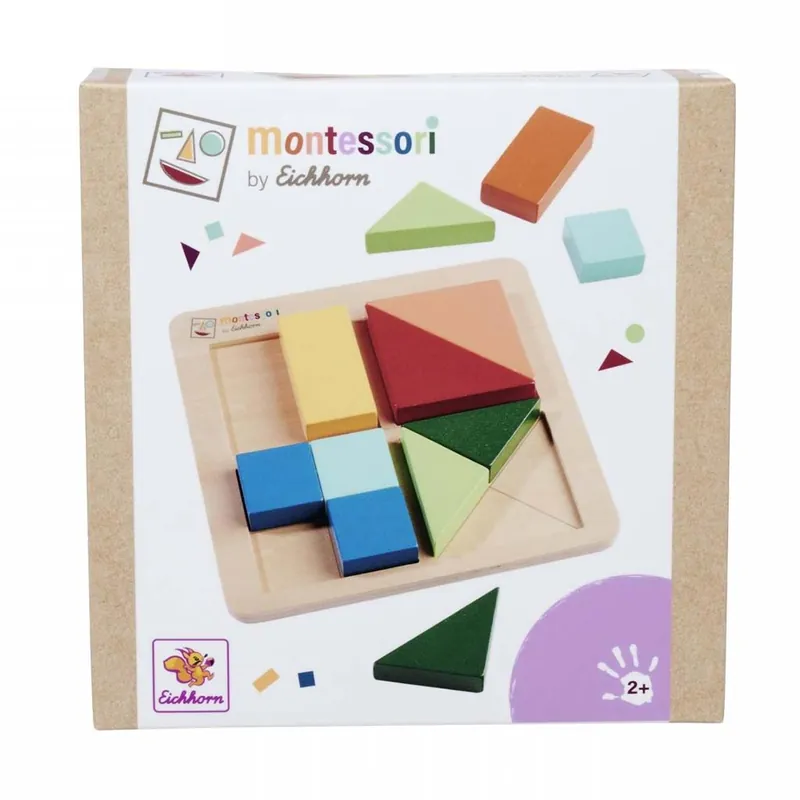 Eichhorn Fa Montessori Szín- és Formakirakó – Logikai játék kis kezeknek - Simba Toys Szuper ajánlat