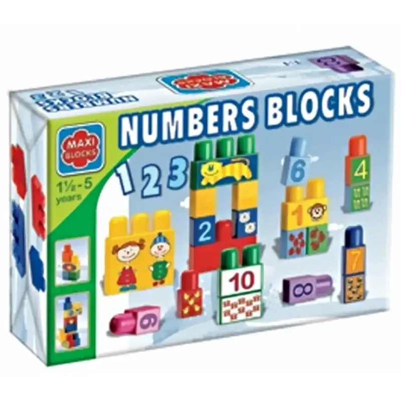 Rendeld meg most Maxi Blocks figurás számoló kockák - D-Toys