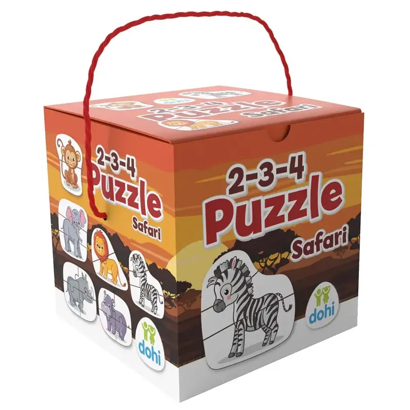 2-3-4 Darabos Puzzle - Safari Árengedmény