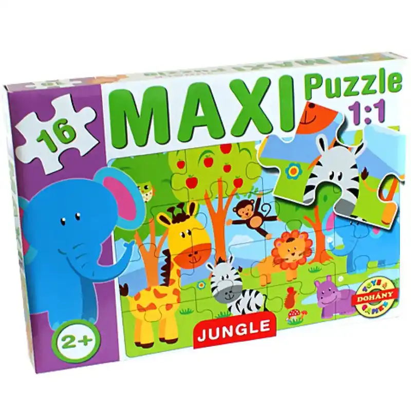 Vedd meg most Maxi puzzle Dzsungel állatokkal - D-Toys