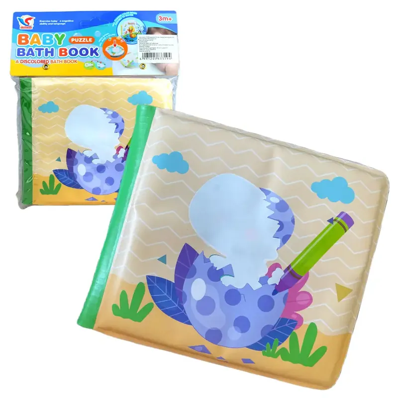 Baby Book Dinoszauruszok puha pancsoló könyv 14x13cm Kedvezmény