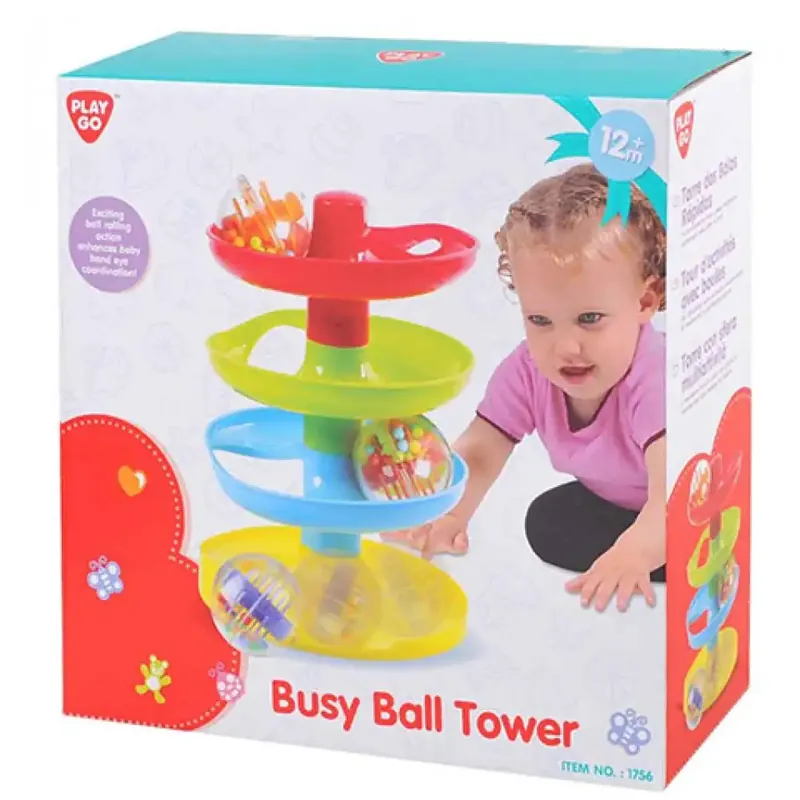 Playgo Bébi golyópálya torony három golyóval Legnépszerűbb