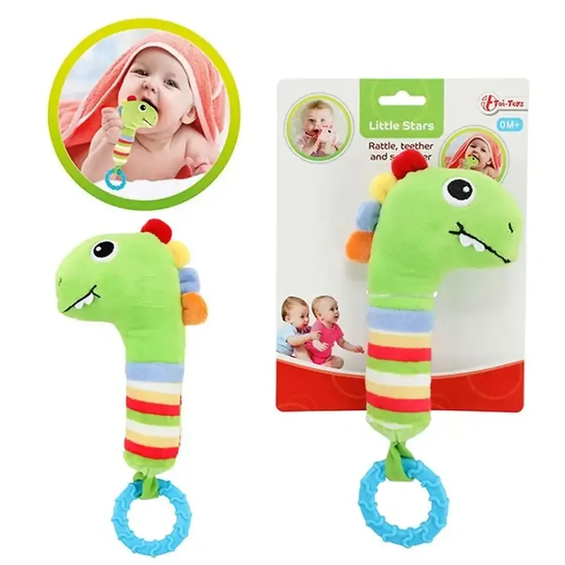 Little Stars Dinoszauruszos plüss rágóka Akciós ár