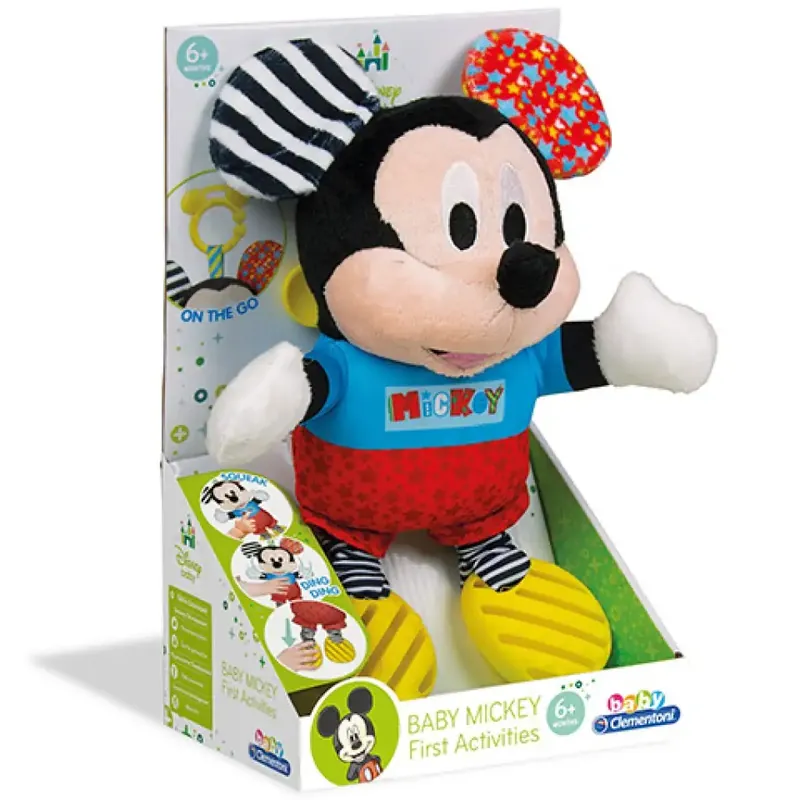 Újdonság Mickey egér bébi plüss - Clementoni