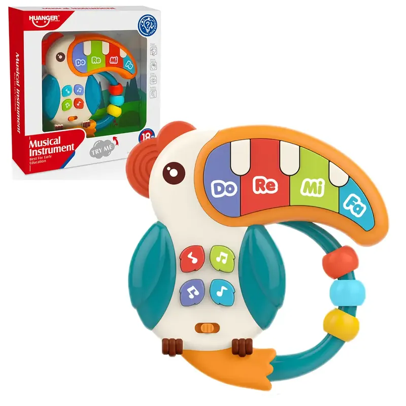 Biztonságos fizetés Music World Zenélő tukán zongora 14cm