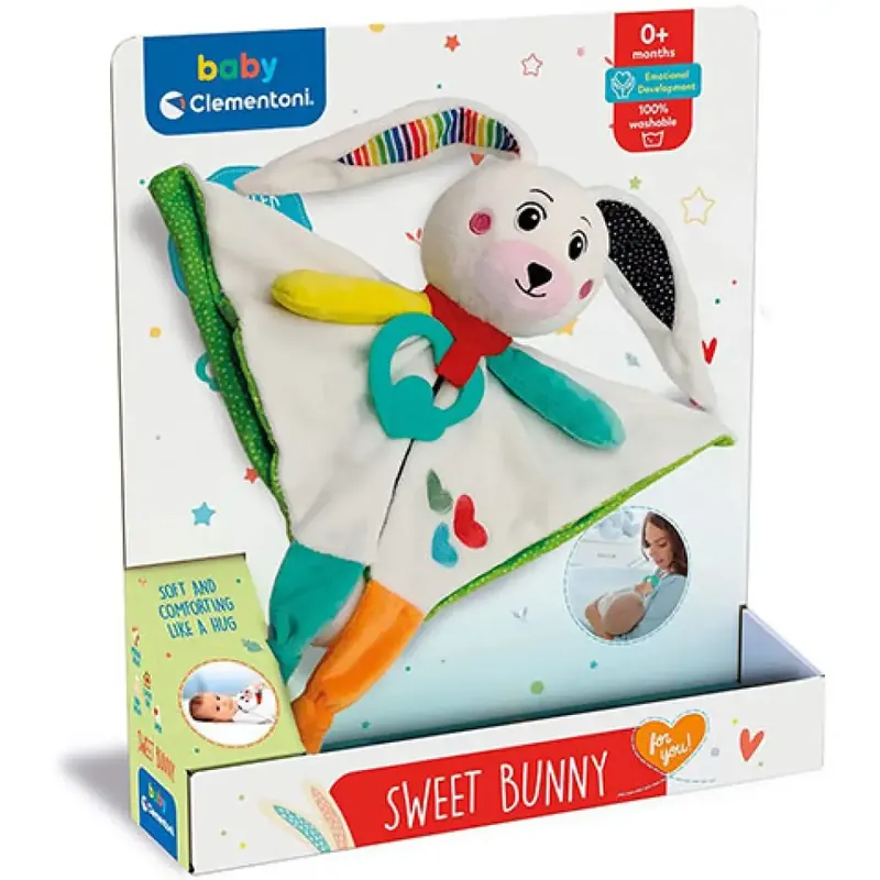 Nyuszis szundi és nyálkendő - Clementoni baby Prémium