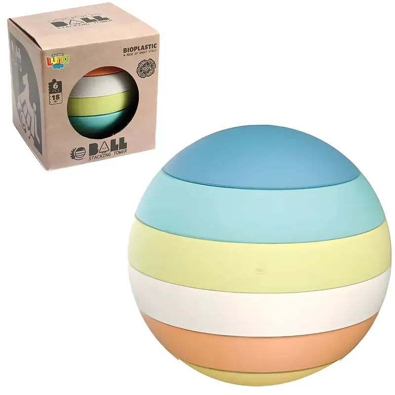Expressz szállítás Labda 6db-os toronyépítő játék 12cm