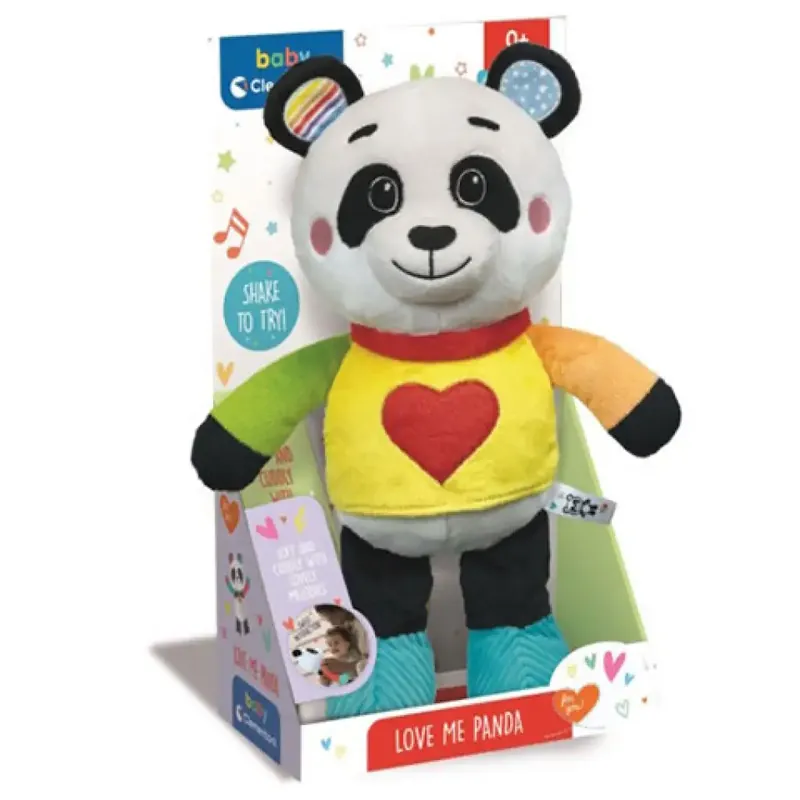 Love Me plüss pandamaci - Clementoni Baby Azonnali szállítás