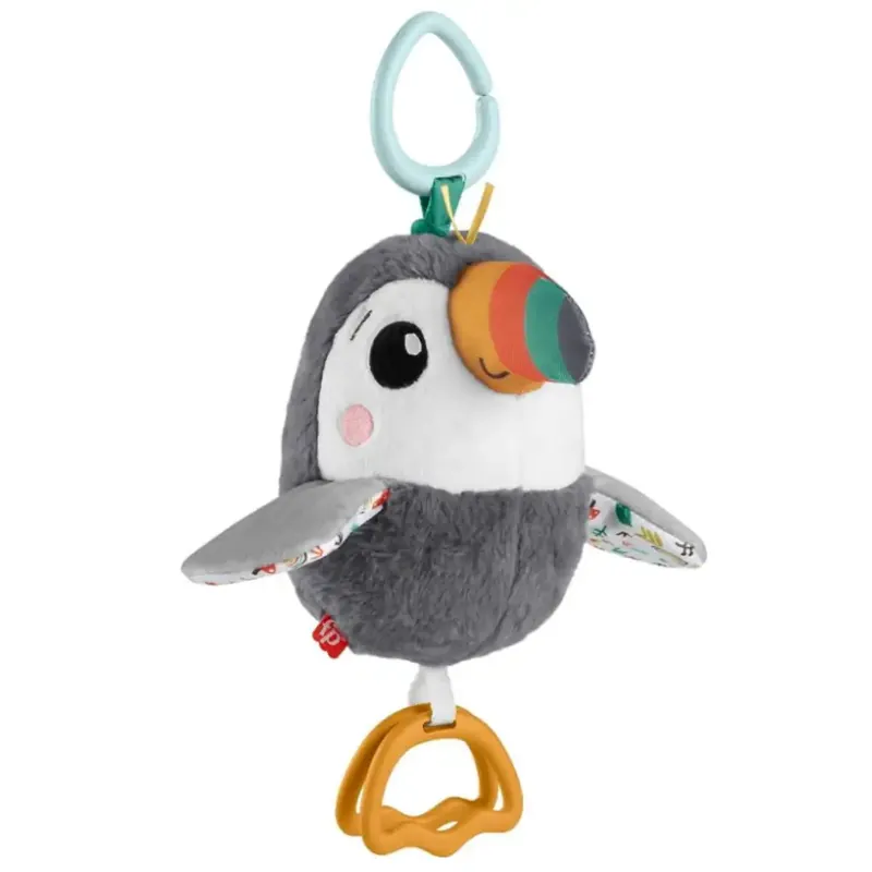 Vásárlói kedvenc Fisher Price Kedves repkedő tukán plüss babajáték - Mattel