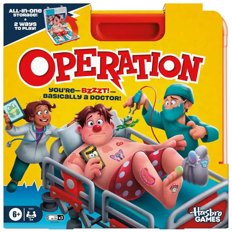 Bestseller Operáció ügyességi társasjáték új változat- Hasbro