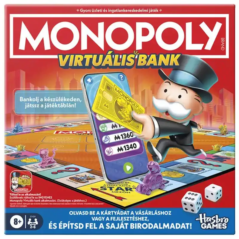 Olcsóbb Monopoly Virtuális Bank társasjáték – Hasbro