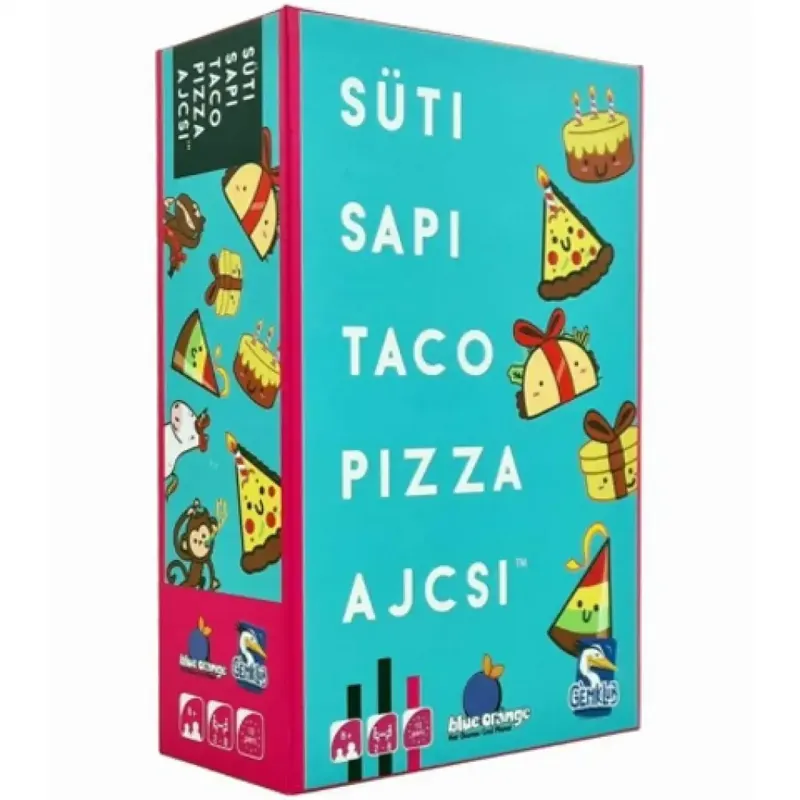 Biztonságos fizetés Süti, sapi, taco, pizza, ajcsi társasjáték