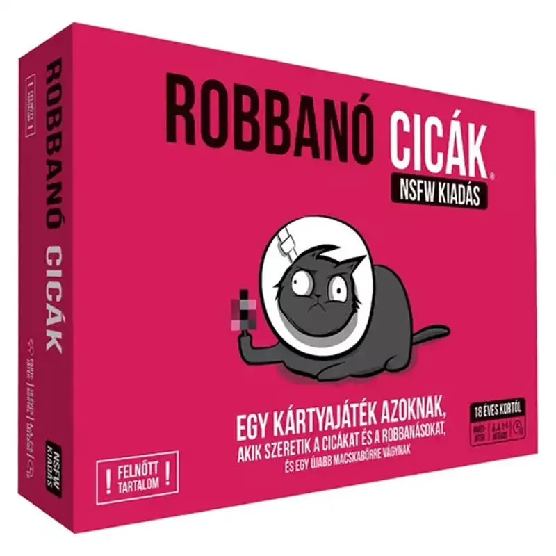 Robbanó cicák társasjáték - NSFW kiadás Árengedmény