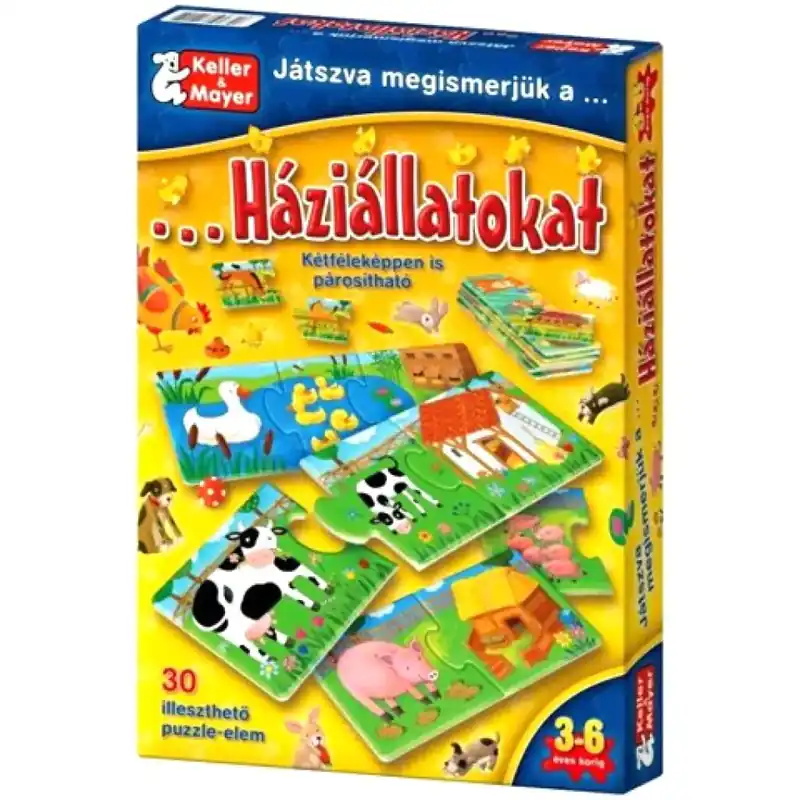 Játszva megismerjük a háziállatokat társasjáték Gyors szállítás
