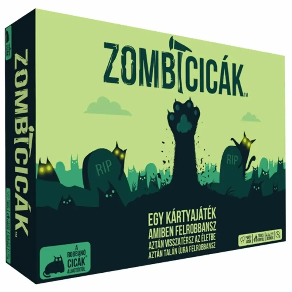 Zombicicák társas kártyajáték Újdonság