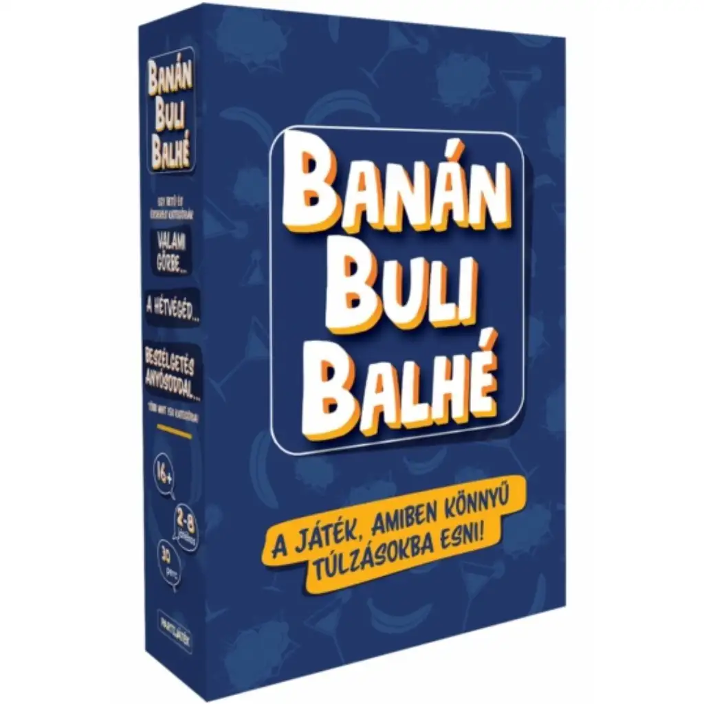 Banán, buli, balhé társasjáték Újdonság