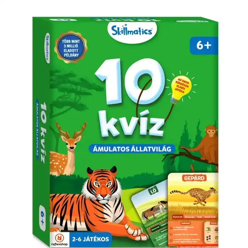 10 kvíz - Ámulatos állatvilág társasjáték Gyors kiszállítás
